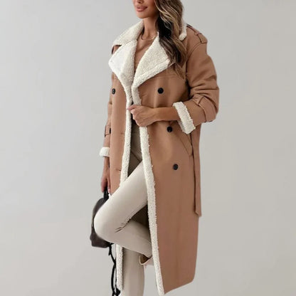 Claire - Manteau Femme | Élégance intemporelle en laine douce et chaude pour l'hiver