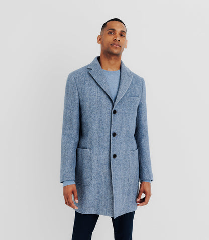 Louis - Manteau en Laine Bleu | Élégance Classique et Chaleur Urbaine